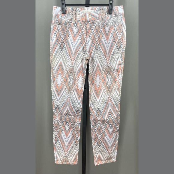 Boston Proper Denim - NEW Boston Proper Jeans Womens 4 brown orange aztec western preppy cowgirl